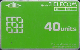UK - British Telecom L&G  BTD002 - 1st Definitive Cards - 40 Units - G0758400 - BT Definitive