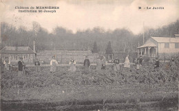 Château De MESNIERES-en-Bray (Seine-Maritime) - Institution Saint-Joseph - Le Jardin - Voyagé 1935 (2 Scans) - Mesnières-en-Bray