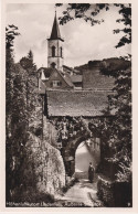 Höhenluftkurort Lindenfels 1955; Ausseres Stadttor - Gelaufen. (Lindenfelser Bazar) - Odenwald