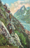 FRANCE - Chamonix - Mauvais Pas - Alpinistes - Colorisé - Carte Postale Ancienne - Chamonix-Mont-Blanc