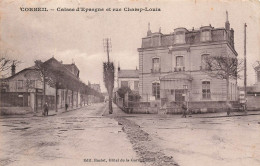 FRANCE - Corbeil - Caisse D'epargne Et Rue Champ Louis - Carte Postale Ancienne - Corbeil Essonnes