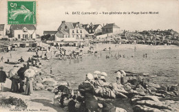FRANCE -  Batz - Vue Générale De La Plage Saint Michet - Animé - Carte Postale Ancienne - Batz-sur-Mer (Bourg De B.)