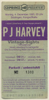 PJ Harvey - Böblingen Kongreßhalle 1995 / Concert Ticket - Cancelled (Vintage Memorabilia) - Concerttickets