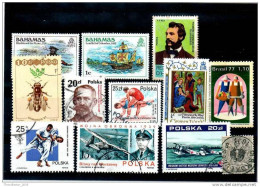 POLSKA BAHAMAS BRASIL - BRASILE POLONIA BAHAMAS - Lotto Francobolli Nuovi & Usati - Mixed Lot Of New & Used Stamps - Colecciones