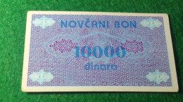 BOSNA HERSEK- 10 000 DİNARA UNC - Bosnie-Herzegovine