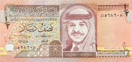 Jordan 1/2 Dinar, P-23a (1992) - UNC - Jordania