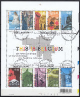 BELGIQUE 2003 Nº 3173/3182 EN BLOQUE USADO 1º DIA - Used Stamps