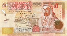 Jordan 5 Dinars, P-35a (2002) - UNC - Jordania