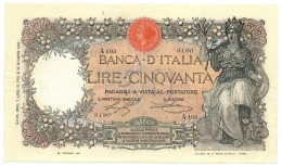 50 LIRE CAPRANESI BUOI TESTINA DECRETO 01/07/1918 BB/SPL - Regno D'Italia - Altri