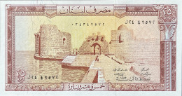 Lebanon 25 Livres, P-64c (1983) - UNC - Lebanon