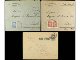 ALBANIA. 1902-06. TURKISH OCCUPATION. 3 Covers. - Other & Unclassified