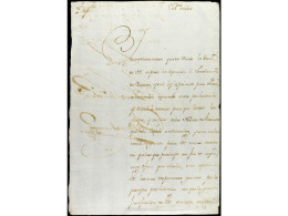 ARGENTINA. ESTABLECIMIENTO DE CORREOS EN BUENOS AIRES. Documento Fechado El 31 De Julio De 1748 Y Firmado Por Joseph And - Autres & Non Classés