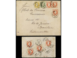 AUSTRIA. 1880-81. 2 Covers To BRAZIL. - Andere & Zonder Classificatie