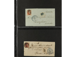 BELGICA. 1851-65. Lot Of 14 Covers. - Autres & Non Classés