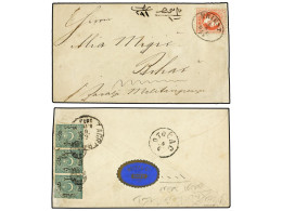 BOSNIA-HERZEGOVINA. 1873 (June 7). Cover To 'BIHAC, MILITARGRENZE' (Bosnia) Franked By 1867/74 5kr. Red Tied By Oval TRI - Other & Unclassified