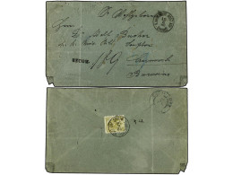 BOSNIA-HERZEGOVINA. 1896 (June 10). Registered Cover To CZERNOWITZ Franked On Reverse With Single 1879/98 20kr. Olive-gr - Other & Unclassified