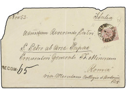 BOSNIA-HERZEGOVINA. 1902 (Nov 8). Registered Cover To ROME Franked On Front With Single 1901 50h. Lilac Tied By K Und K  - Other & Unclassified