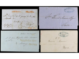 CHILE. 1850-90. Lot Of 8 Covers. - Autres & Non Classés