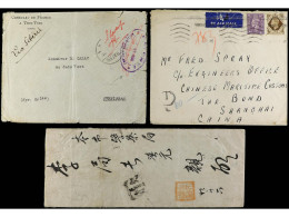 CHINA. 1901-30. Lot Of 8 Covers With POSTAGE DUE Stamps. - Other & Unclassified