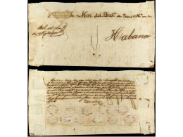 CUBA. 1872. MATANZAS A LA HABANA. Plica Judicial Circulada Con 20 Sellos Del 1 Peseta Castaño. PIEZA EXCEPCIONAL, Este S - Sonstige & Ohne Zuordnung