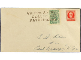 CUBA. 1928. SCADTA. Primer Vuelo CUBA-NEW JERSEY Realizado Por El Capitán Fritz Hammer. Sobre Circulado Con Sello De Cub - Other & Unclassified