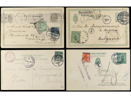 DINAMARCA. 1905-40. Lot Of 14 Covers And Cards With Redirected And Taxed Covers. - Other & Unclassified