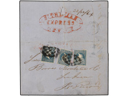 ANTILLAS DANESAS. 1864 (Dec. 23). Cover From ST. THOMAS To SAN JUAN (Puerto Rico) With Oval ST. THOMAS / EXPRESS / OFFIC - Sonstige & Ohne Zuordnung