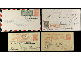 REPUBLICA DOMINICANA. 1886-1930. Lot Of 4 Covers And Cards. - Otros & Sin Clasificación