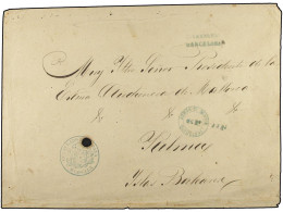 EGIPTO. 1869. Sobre Con Lacrador Al Dorso CONSULADO ESPAÑOL EN EGIPTO Circulado Por Correo Diplomatico Via El CONSULADO  - Other & Unclassified