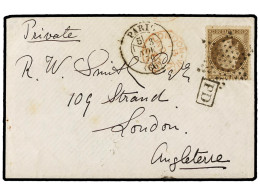 FRANCIA. 1870 (Nov. 3). PARIS To LONDON. BALLOON 'FERDINAND FLOCON'. Envelope With Full Contents Written 'the Balloon Co - Other & Unclassified
