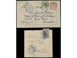 COSTA DE LOS SOMALIES. 1902-04. 2 Covers. - Andere & Zonder Classificatie