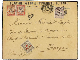 MARRUECOS. 1903. PARÍS A TÁNGER. 30 Cts. Lila, Tasada A La Llegada Con Sellos De 10 Cents. S. 10 Cts. Castaño Y 30 Cts.  - Altri & Non Classificati