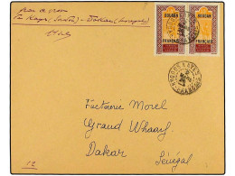 SUDAN. 1926 (2-III). VUELO Especial KAYES (Sudan)-DAKAR (Senegal). Carta Con Franqueo De 15 Cts. (2) Con Firma Del Pilot - Sonstige & Ohne Zuordnung