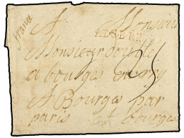 ALEMANIA ANTIGUOS ESTADOS: HANNOVER. 1754. Entire Letter From HANNOVER To BOURGES Via Paris With Good Strike Of A.DU.B.R - Autres & Non Classés