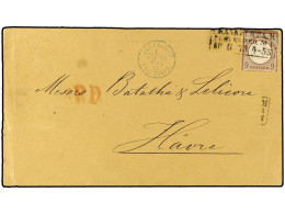 ALEMANIA. 1873. Cover Franked With Scarce 9Kr Lilac Brown Large Shield Eagle (Mi 27b), Prepaying The Single Weight Lette - Other & Unclassified