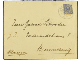 MARRUECOS ALEMAN. 1897 (Aug 4). Cover From SAFFI To BREMEN With Toned 20pf. Ultramarine Tied By Oval DEUTSCHE SEEPOST-LI - Autres & Non Classés