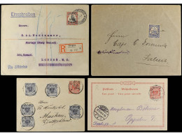 COLONIAS ALEMANAS. 1900-13. Lot Of 10 Covers And Cards. - Other & Unclassified