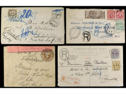 AFRICA DEL SUR. 1894-1950. Lot Of 13 Covers With Diverse Frankings, Some Of Them With Postage Due Stamps. - Other & Unclassified