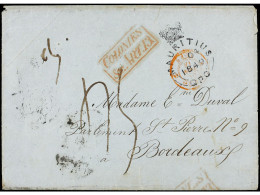 COLONIAS INGLESAS. 1848 (July 8). BRITISH INDIAN OCEAN TERRITORY.  BODDAM (Salomon Islands, Chagos Archipelago). Large E - Other & Unclassified