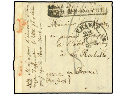 CANADA. 1833. Transatlantic Mail From MONTREAL (text On Emigrants In 1752) Charged '8' And Forwarded From New York With  - Autres & Non Classés