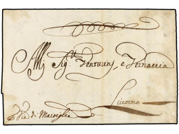 CHIPRE. 1690. Entire Letter Datalined 'Ca. (Candia) 11 Marzo 1690' To LIVORNO (Italy). Enclosed 'via Di Marseille'. Earl - Andere & Zonder Classificatie