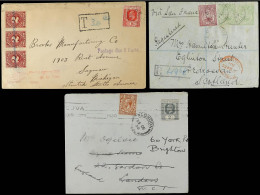FIJI. 1899-1930. 3 Covers With Diverse Frankings. - Other & Unclassified