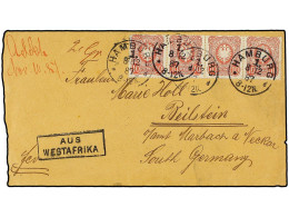 COSTA DE ORO. 1887 (Nov. 10). Cover To REILSTEIN (Germany) From The 'Basel Mission Factory' In ADDAH (Gold Coast), With  - Sonstige & Ohne Zuordnung