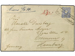 COSTA DE ORO. 1890 (April 27). Woerman Line Cover Endorsed From Accra To Hamburg With Germany 1885 20pf. Ultramarine Tie - Sonstige & Ohne Zuordnung