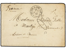 MAURICIO. 1867 (Sept. 18). Cover And Complete Contents Written From PORT LOUIS, MAURICE, (ANCIENNE FORT DE FRANCE), Sent - Sonstige & Ohne Zuordnung