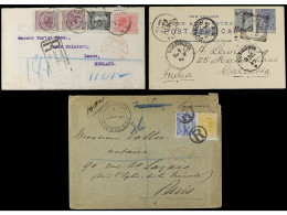 NUEVA ZELANDA. 1894-98. Lot Of 3 Covers. - Autres & Non Classés