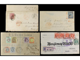 NIGERIA. 1897-1940. Lot Of 10 Covers With Diverse Frankings. - Other & Unclassified