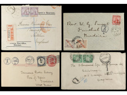 TRINIDAD. 1896-1937. 4 Covers, Diverse Frankings. - Andere & Zonder Classificatie