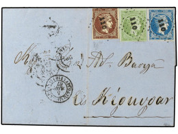 GRECIA. 1867. ARGOSTOLION A KERKYRA. 1 L. Chocolate, 5 L. Verde Y 20 L. Azul. (Mi. 16,18,20). PRECIOSA. Vl.28,30,32. - Sonstige & Ohne Zuordnung