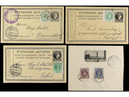 GRECIA. 1899-1916. Lot Of 9 Covers And Cards, Diverse Frankings. - Other & Unclassified